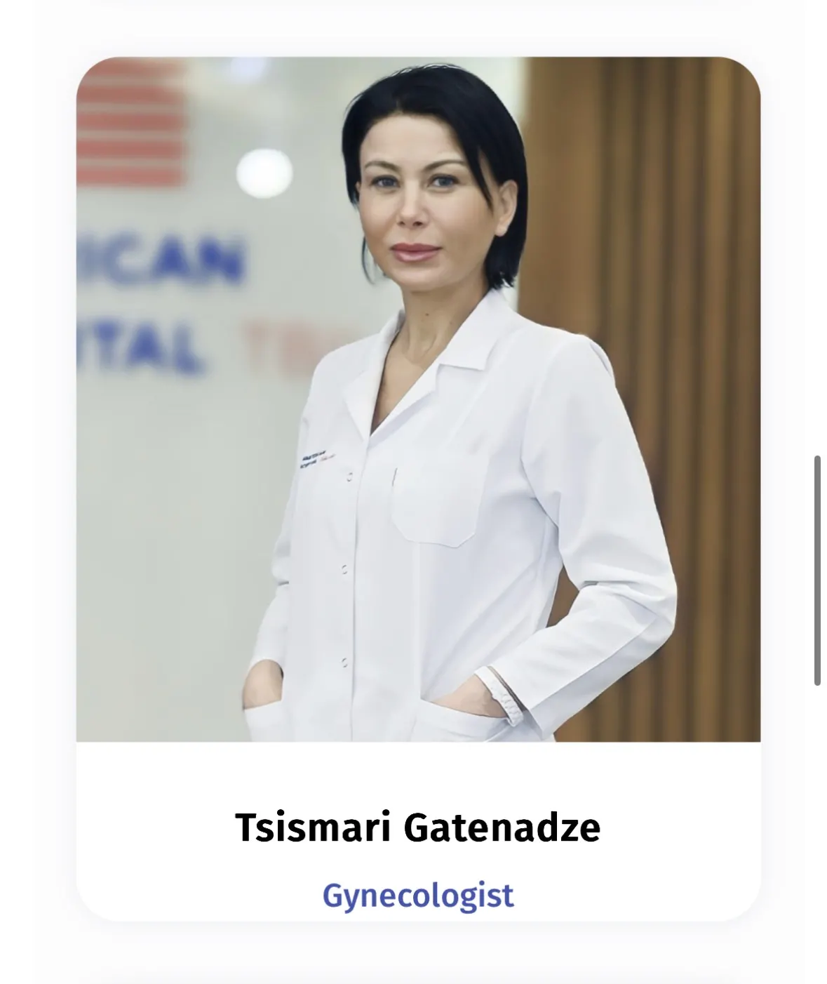 Dr. Tsismari Gatenadze