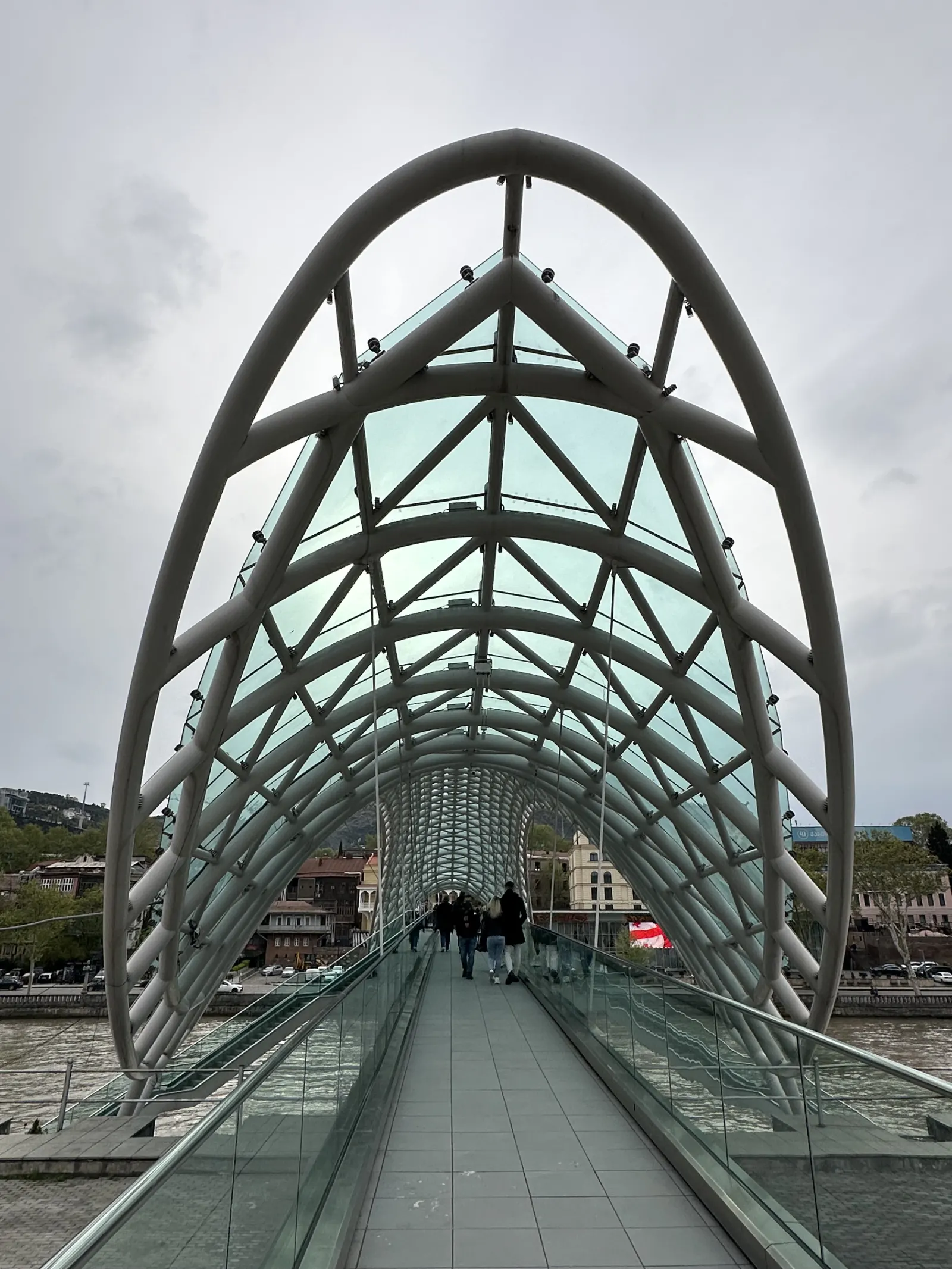 Bridge of Peace and Rike Park, Tbilisi 2026 | Modern architecture and a cable car
